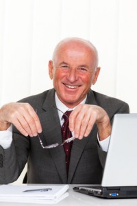Successful older entrepreneurs in the office