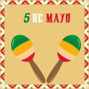 Colored background with traditional elements for may 5th. Vector illustration