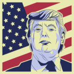 USA presidential election donald trump, vector illustration, Editorial use only