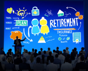 Business People Employee Retirement Presentation Seminar Concept